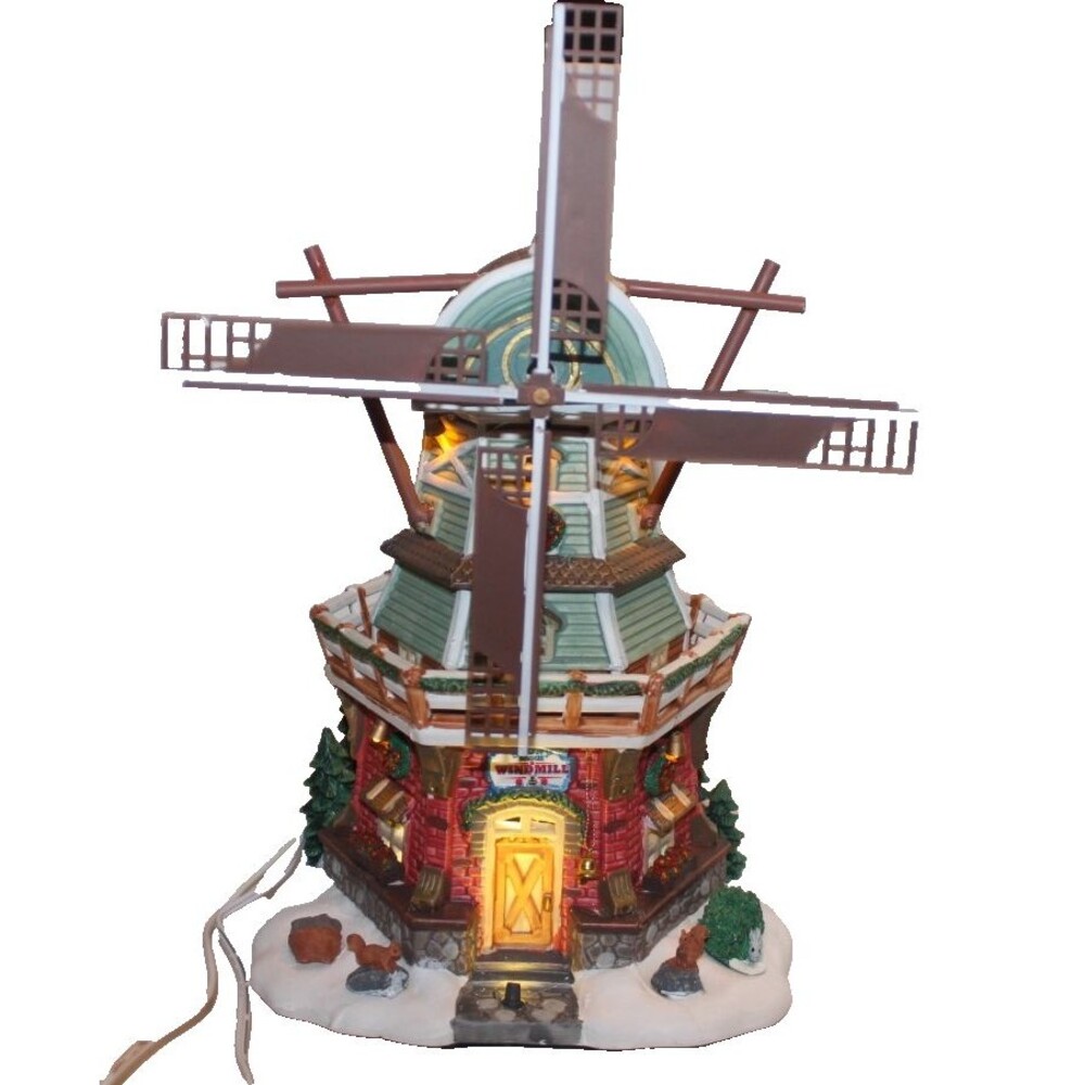 Lemax Stony Brook Windmill Tested Works Great In Original Box